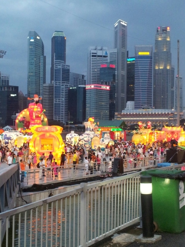 A colourful view of theHongbao River festival… Part of Chinese New Year celebrations.